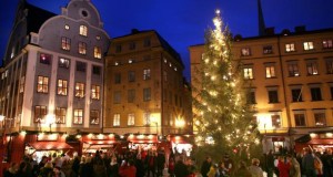 Der Weihnachtsmarkt von Stockholm.